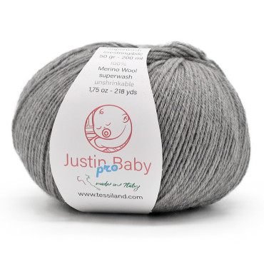 Justin BabyPro lana merinos extrafine gomitolo 50g Perla