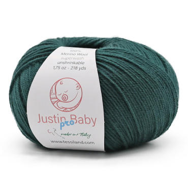 Justin BabyPro lana merinos extrafine gomitolo 50g Petrolio