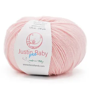 Justin BabyPro lana merinos extrafine ovillo 50g Rosa