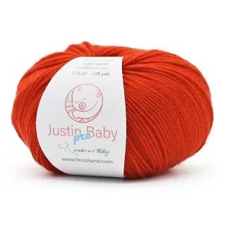 Justin BabyPro extrafine merino wool ball 50g Red