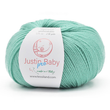 Justin BabyPro lana merinos extrafine gomitolo 50g Smeraldo
