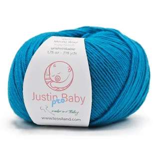 Justin BabyPro extrafine merino wool ball 50g Turchese