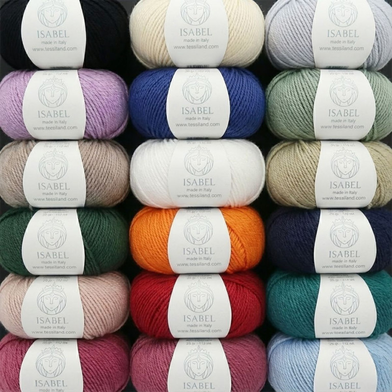 Isabel lana seta cashmere gomitolo 25g