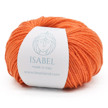 Isabel lana seta cashmere gomitolo 25g Arancio