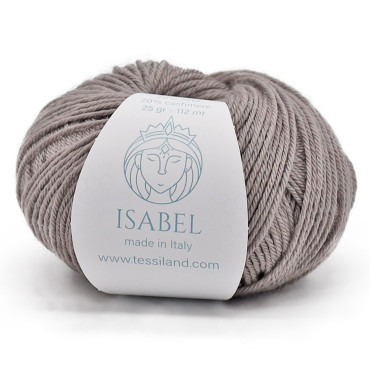 Isabel lana seta cashmere gomitolo 25g Beige