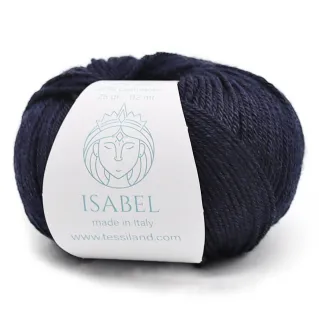 Isabel wool silk cashmere yarn ball 25g Blue