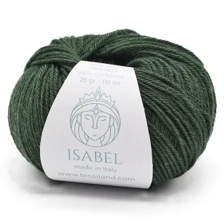 Isabel wool silk cashmere yarn ball 25g Bosco