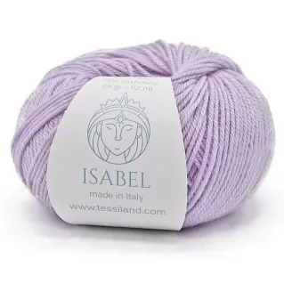 Isabel lana seda cashmere ovillo 25g Glicine