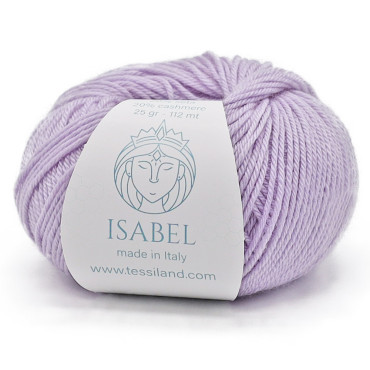 Isabel lana seta cashmere gomitolo 25g Glicine