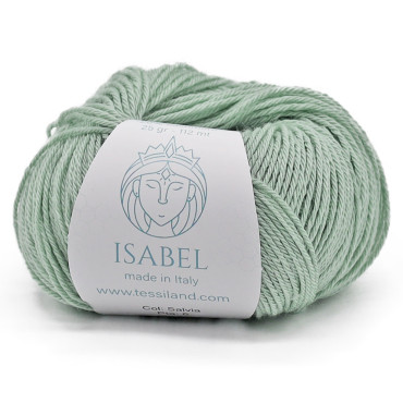Isabel lana seta cashmere gomitolo 25g Salvia