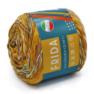 Frida mezcla de algodón ligera ovillo 50g Margarita