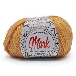 Mark merino wool silk yarn ball 50g Deserto