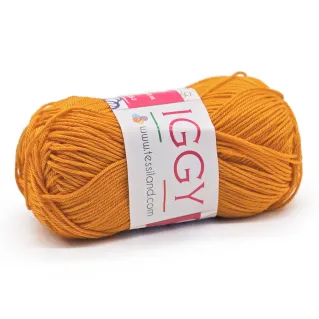 Iggy pur coton mercerisé n 3 pelote 50g Arancio