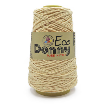 EcoDonny pur coton écologique recyclé cône 200g Crema