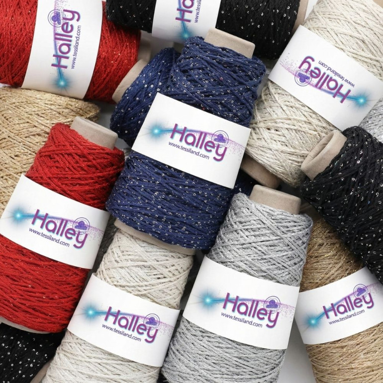 Thai Halley cordino per borse con paillettes