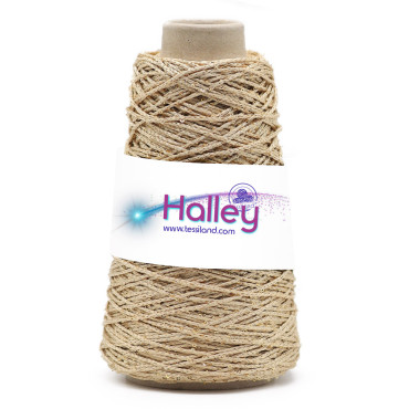 Thai Halley cordino per borse con paillettes Beige