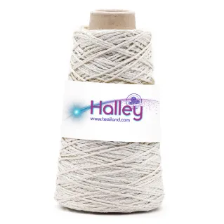 Thai Halley cordón para bolsos con lentejuelas 200g Blanco