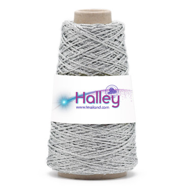 Thai Halley cordino per borse con paillettes 200g Perla