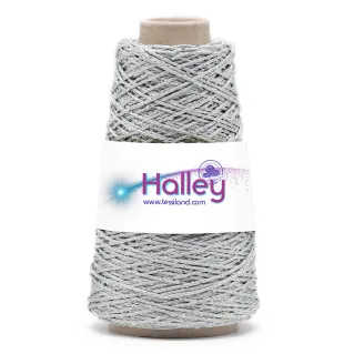 Thai Halley cordón para bolsos con lentejuelas 200g Perla