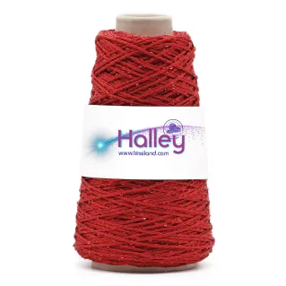 Thai Halley cordon pour sacs avec paillettes 200g Rouge