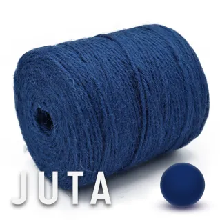Natural Jute for Handmade Bags & Accessories on Cone 180g Blu