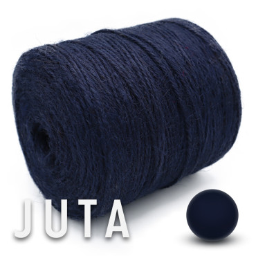Juta naturale per borse e accessori handmade in bobina 180g Blu notte