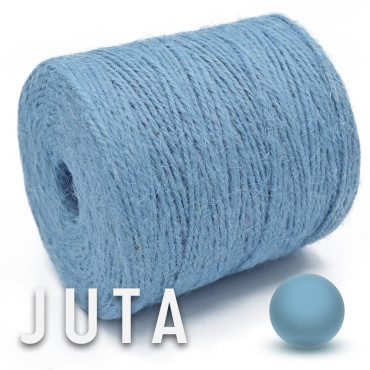 Juta naturale per borse e accessori handmade in bobina 180g Celeste