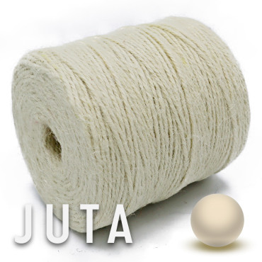 Juta naturale per borse e accessori handmade in bobina 180g Ecrù