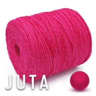 Juta naturale per borse e accessori handmade in bobina 180g Fucsia