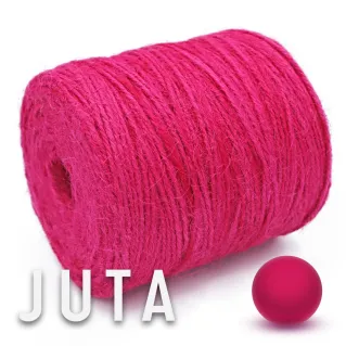 Yute natural para bolsos y accesorios handmade en Cono 180g Fucsia