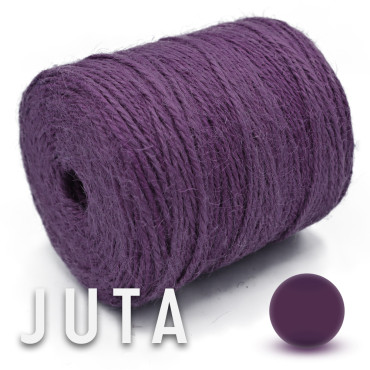 Juta naturale per borse e accessori handmade in bobina 180g Lilla