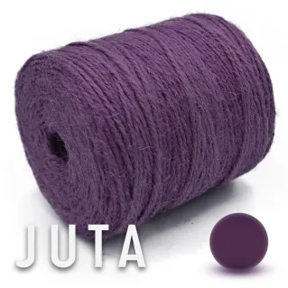 Yute natural para bolsos y accesorios handmade en Cono 180g Lilla