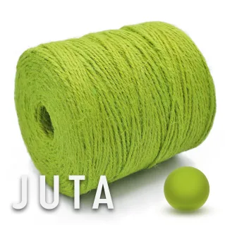 Natural Jute for Handmade Bags & Accessories on Cone 180g Lime