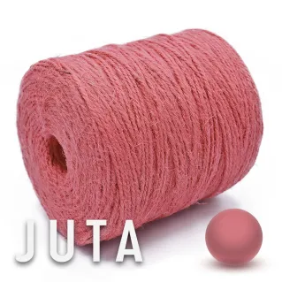 Natural Jute for Handmade Bags & Accessories on Cone 180g Rosa