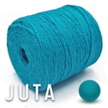 Juta naturale per borse e accessori handmade in bobina 180g Turchese