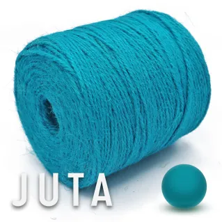 Natural Jute for Handmade Bags & Accessories on Cone 180g Turchese