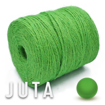 Juta naturale per borse e accessori handmade in bobina 180g Verde