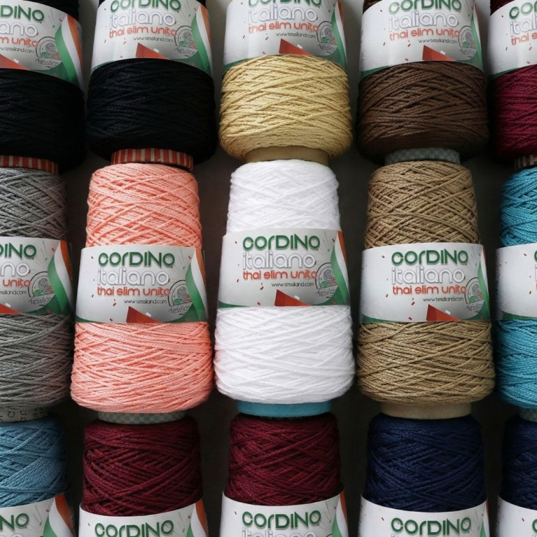 Thai Slim Sfumato Cordino italiano in rocca per borse 200g