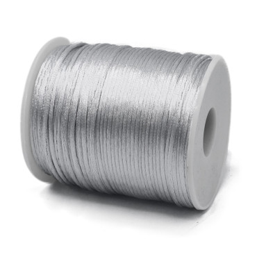 Coda di topo lucida in bobina per lavori handmade  100mt Alluminio