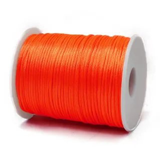 Cola de ratón brillante en bobina para labores handmade 100mt Arancio fluo