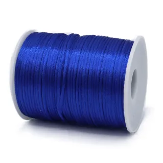 Glossy Rat Tail Cord on Cone for Handmade Projects 100mt Bluette