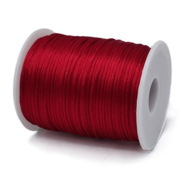 Coda di topo lucida in bobina per lavori handmade  100mt Ciliegia