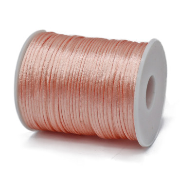 Coda di topo lucida in bobina per lavori handmade  100mt Cipria