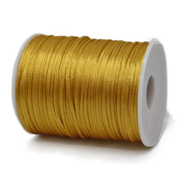 Coda di topo lucida in bobina per lavori handmade  100mt Oro