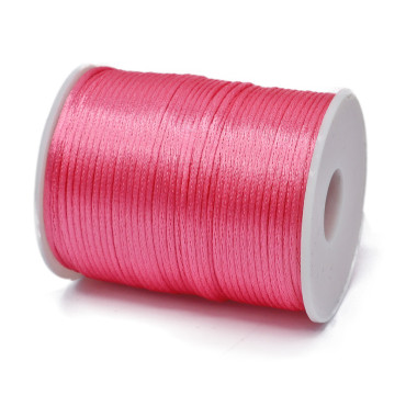 Coda di topo lucida in bobina per lavori handmade  100mt Pink