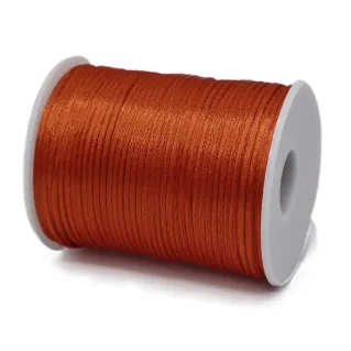 Glossy Rat Tail Cord on Cone for Handmade Projects 100mt Rame