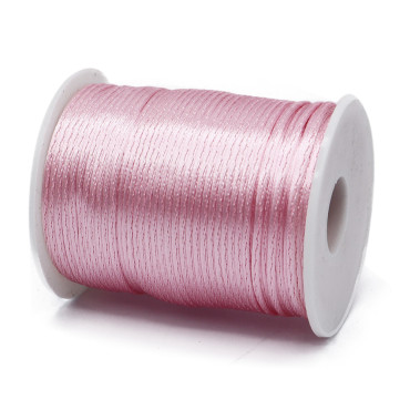 Coda di topo lucida in bobina per lavori handmade  100mt Rosa