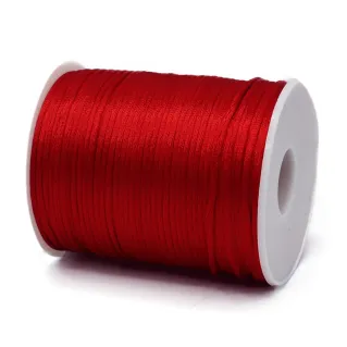 Queue de rat brillante en bobine pour travaux handmade 100mt Rouge