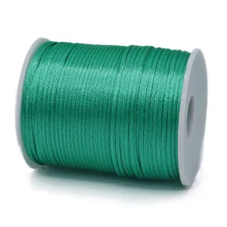 Glossy Rat Tail Cord on Cone for Handmade Projects 100mt Smeraldo