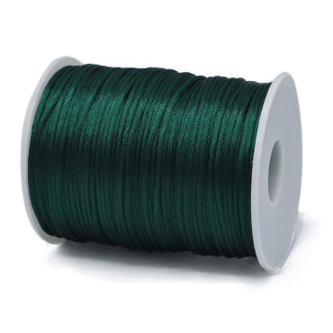 Coda di topo lucida in bobina per lavori handmade  100mt Verdone